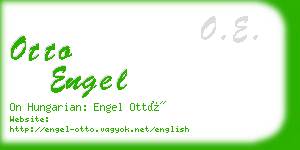 otto engel business card
